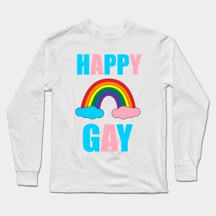 Happy Gay Long Sleeve T-Shirt